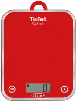 Весы кухонные Tefal BC5003V2, электронные , до 5 кг, красные
