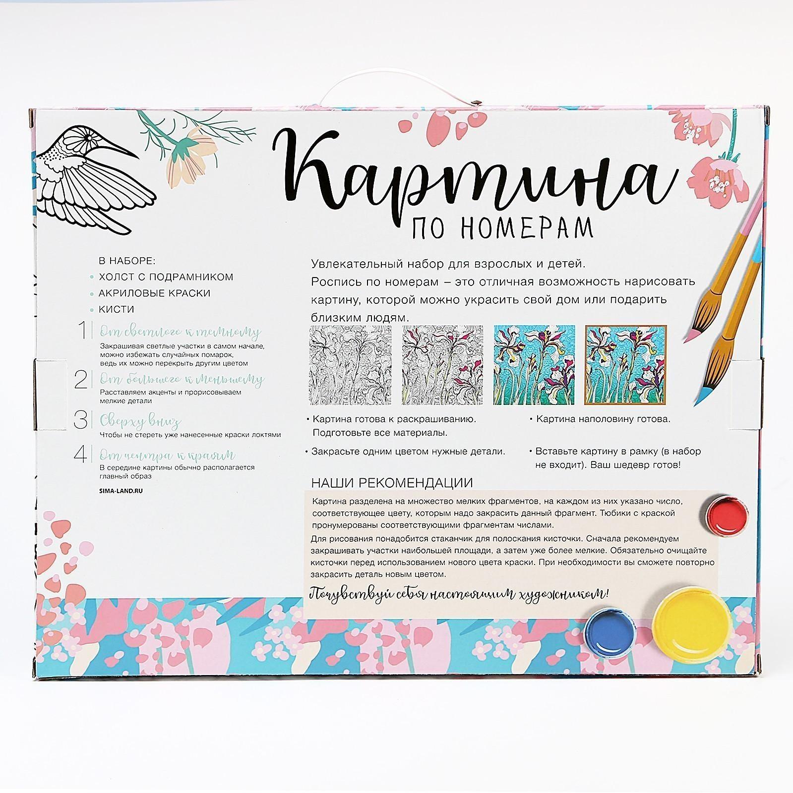 Картина по номерам на холсте с подрамником «Панды. Мама и малыш» 40х50 см