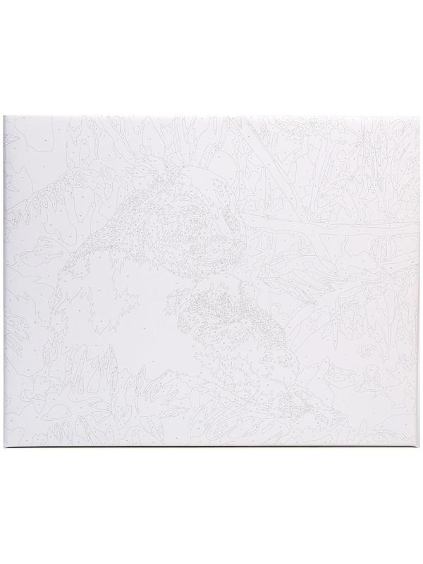 Картина по номерам на холсте с подрамником «Панды. Мама и малыш» 40х50 см