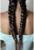 SIM-BRAIDS Канекалон двухцветный, гофрированный, 65 см, 90 гр, цвет чёрный/коричневый(#Т1В/30)