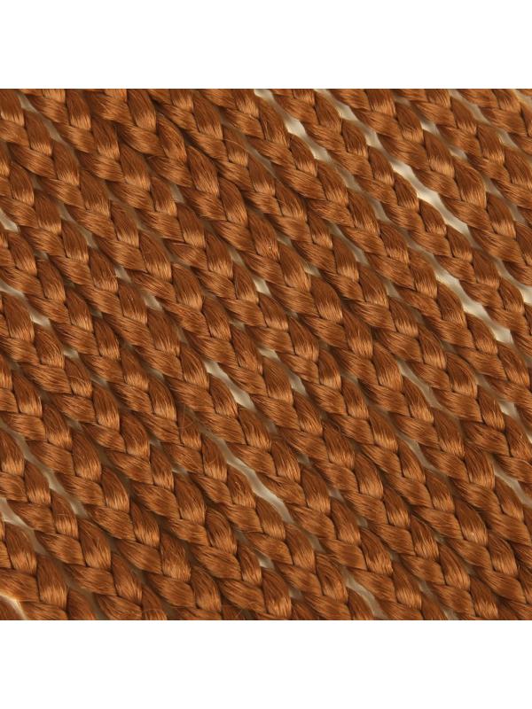 Косы для афрорезинок, 60 см, 15 прядей (CE), цвет светло-рыжий(#27)