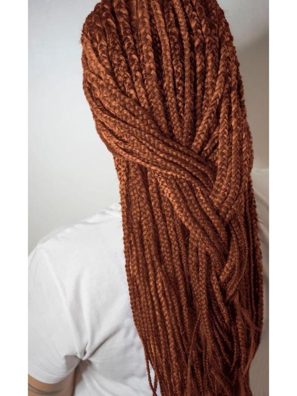Косы для афрорезинок, 60 см, 15 прядей (CE), цвет светло-рыжий(#27)