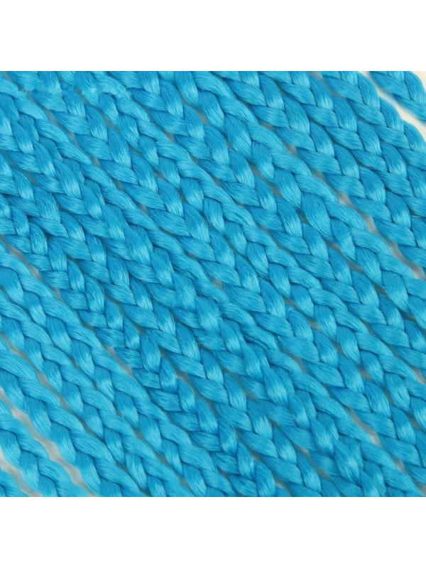 Косы для афрорезинок, 60 см, 15 прядей (CE), цвет синий(#F21)