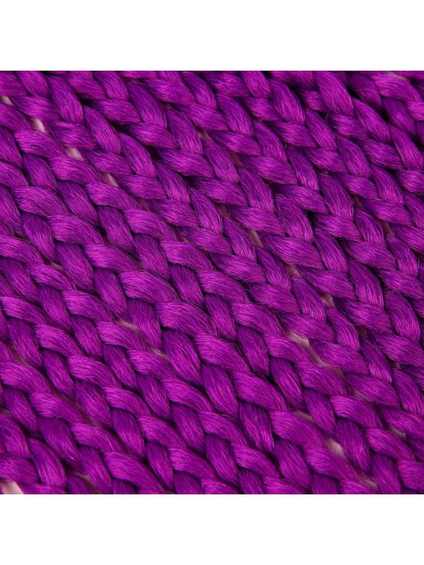 Косы для афрорезинок, 60 см, 15 прядей (CE), цвет фиолетовый(#PURPLE)