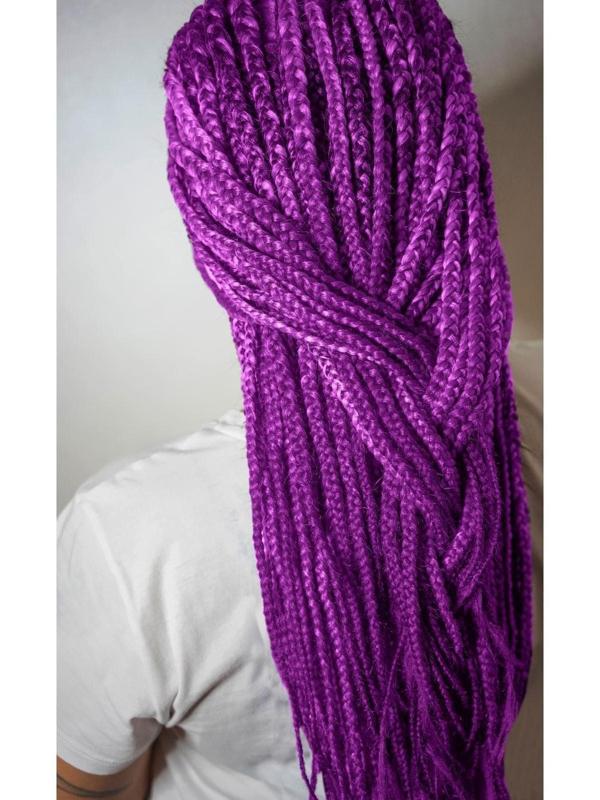 Косы для афрорезинок, 60 см, 15 прядей (CE), цвет фиолетовый(#PURPLE)