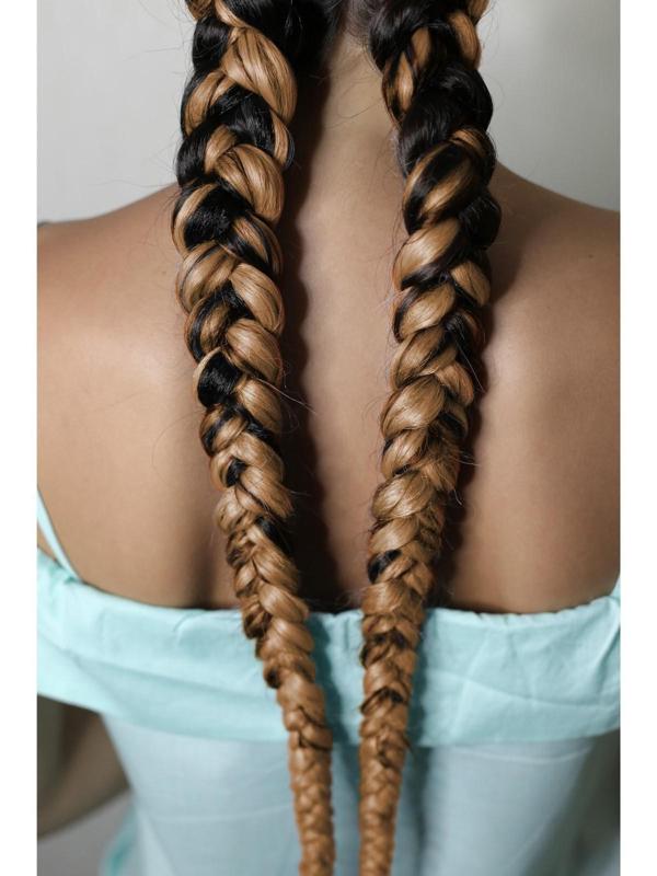 ZUMBA Канекалон однотонный, гофрированный, 60 см, 100 гр, цвет пшеничный(#AY6)