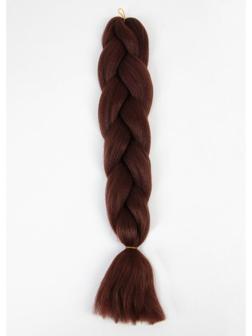 ZUMBA Канекалон однотонный, гофрированный, 60 см, 100 гр, цвет тёмный каштан(#AY8)