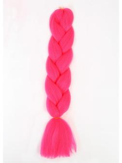 ZUMBA Канекалон однотонный, гофрированный, 60 см, 100 гр, цвет ярко-розовый(#AY14)