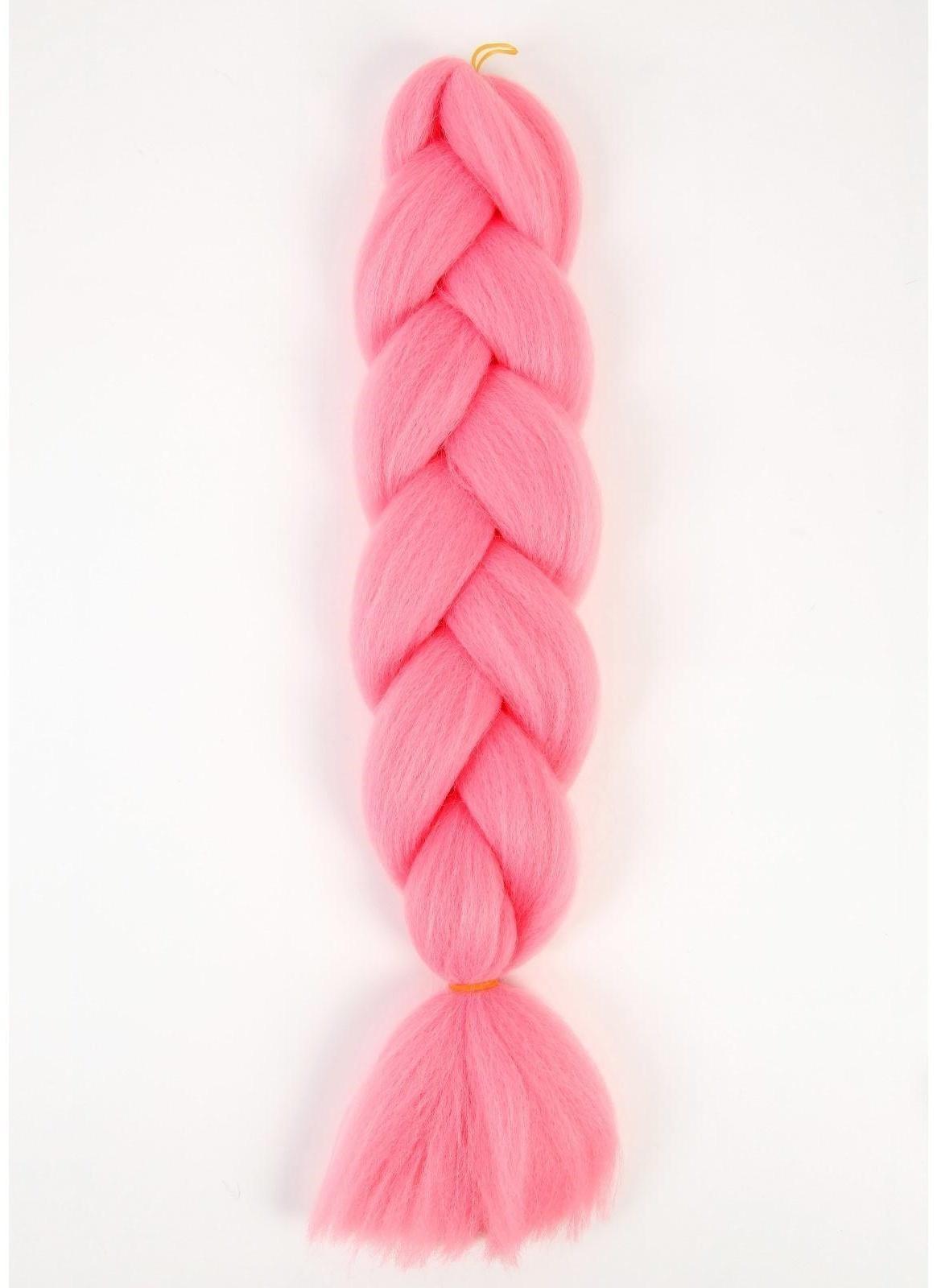 ZUMBA Канекалон однотонный, гофрированный, 60 см, 100 гр, цвет розовый(#AY15)