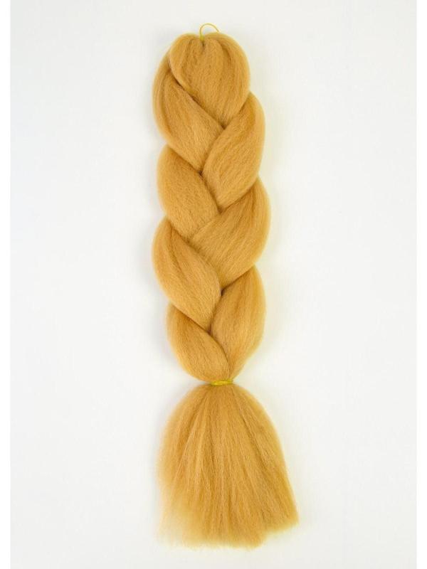 ZUMBA Канекалон однотонный, гофрированный, 60 см, 100 гр, цвет горчичный(#AY21)