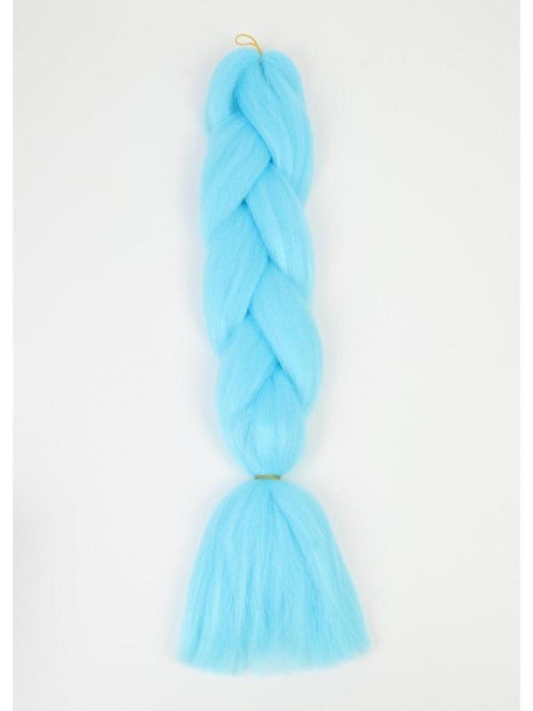 ZUMBA Канекалон однотонный, гофрированный, 60 см, 100 гр, цвет ярко-голубой(#AY31)