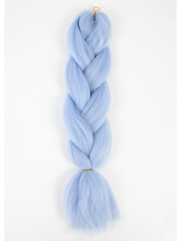 ZUMBA Канекалон однотонный, гофрированный, 60 см, 100 гр, цвет небесный(#AY33)