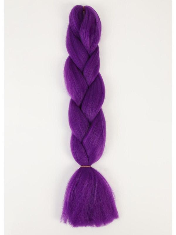 ZUMBA Канекалон однотонный, гофрированный, 60 см, 100 гр, цвет фиолетовый(#AY35)