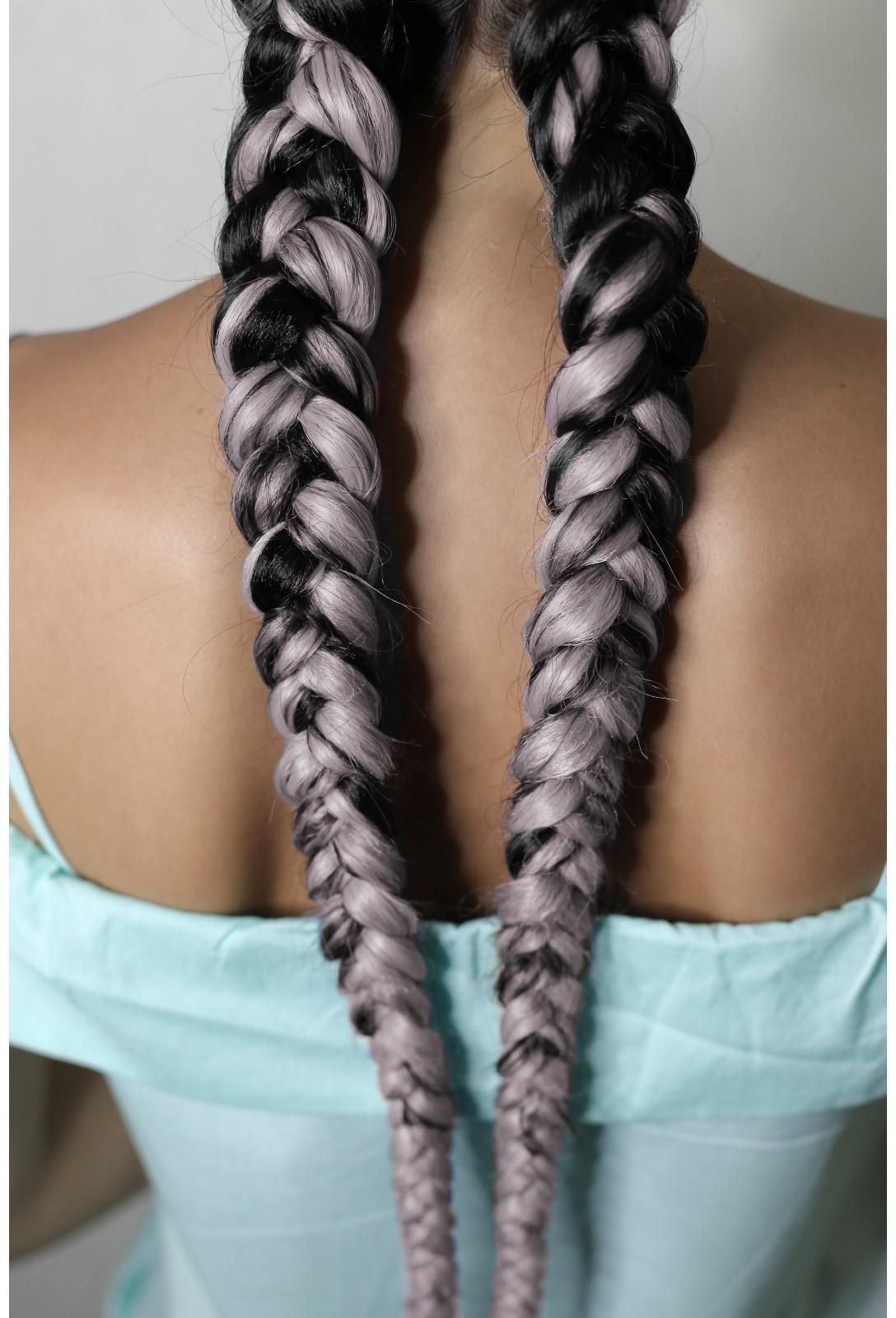 ZUMBA Канекалон однотонный, гофрированный, 60 см, 100 гр, цвет пепельный(#AY39)