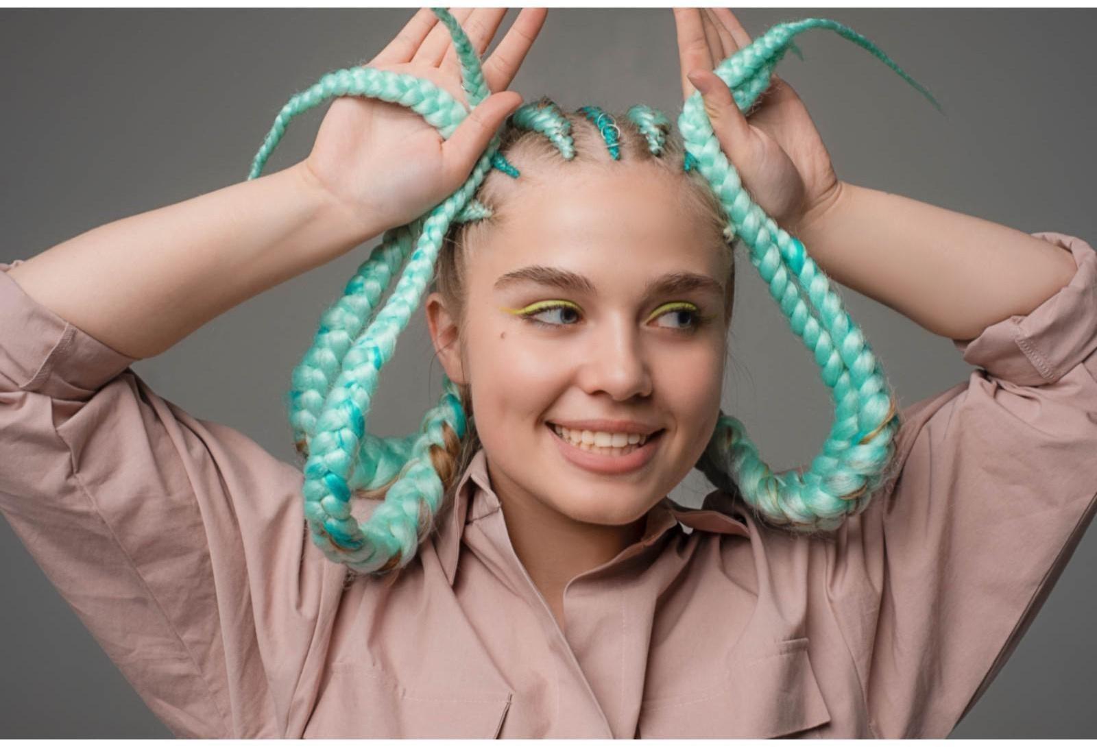 ZUMBA Канекалон однотонный, гофрированный, 60 см, 100 гр, цвет пепельный(#AY39)