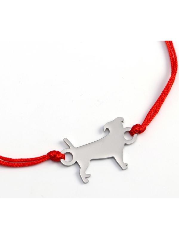 Подвес для собаки и браслет на руку «Джек рассел»