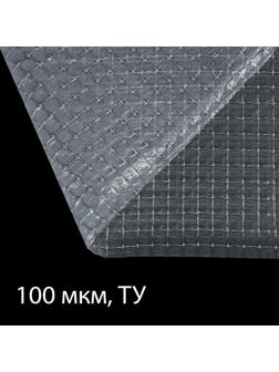 Плёнка полиэтиленовая, армированная леской, толщина 100 мкм, 25 × 2 м, УФ, белая