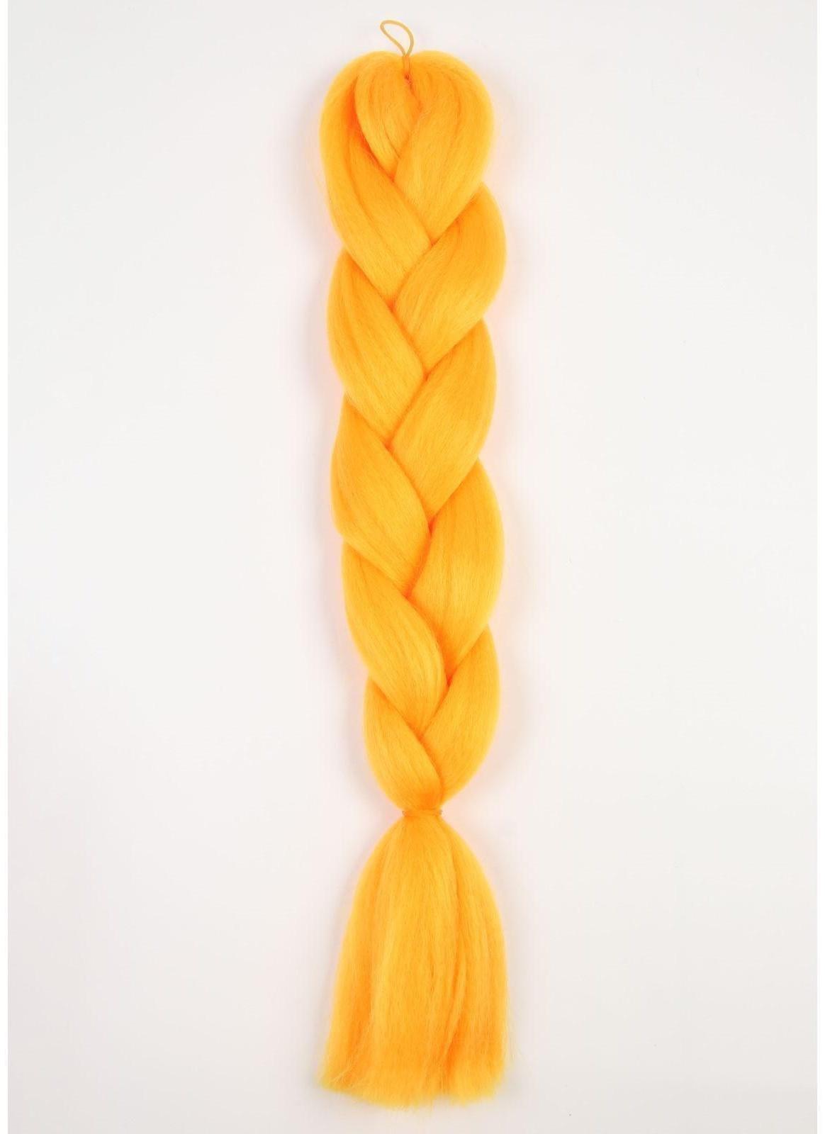 ZUMBA Канекалон однотонный, гофрированный, 60 см, 100 гр, цвет жёлтый(#AY20)