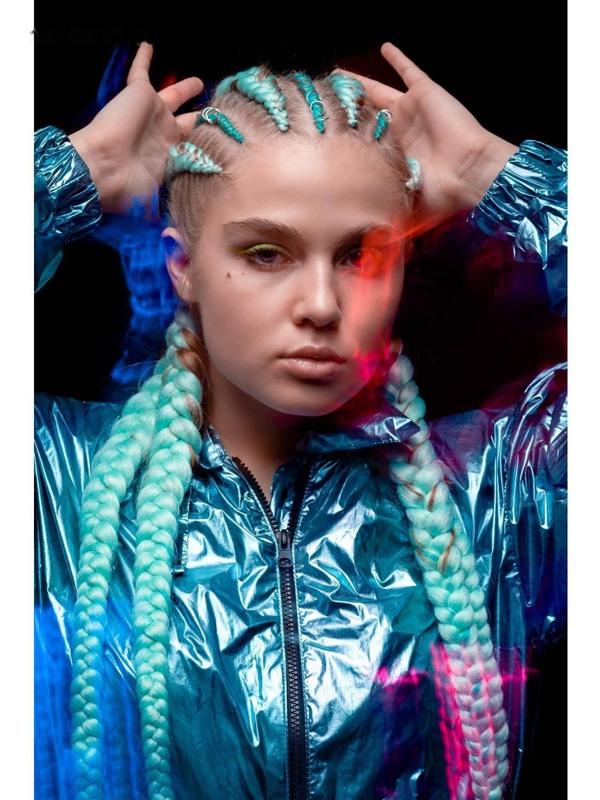 ZUMBA Канекалон однотонный, гофрированный, 60 см, 100 гр, цвет жёлтый(#AY20)