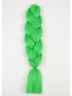 ZUMBA Канекалон однотонный, гофрированный, 60 см, 100 гр, цвет зелёный(#AY26)