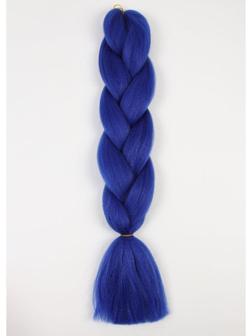 ZUMBA Канекалон однотонный, гофрированный, 60 см, 100 гр, цвет синий(#AY29)