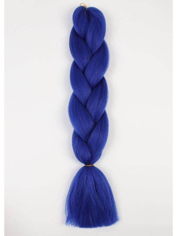 ZUMBA Канекалон однотонный, гофрированный, 60 см, 100 гр, цвет синий(#AY29)