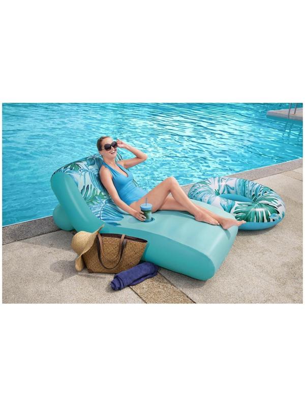 Матрас для плавания «Люкс», 176 x 107 см, с тканевым покрытием 43402 Bestway