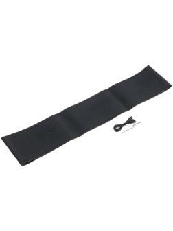 Сшивной чехол на руль 38 см, экокожа, рисунок