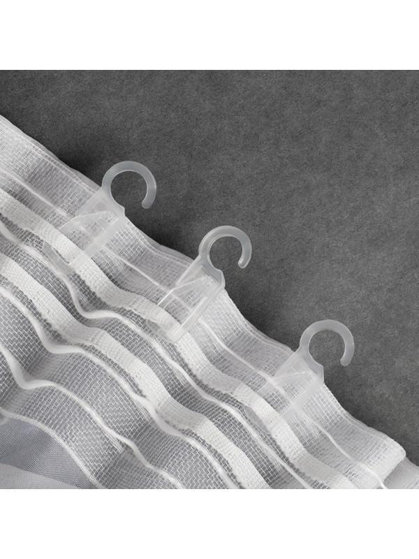 Крючок для штор, на кольцо, 35 × 15 мм, цвет прозрачный