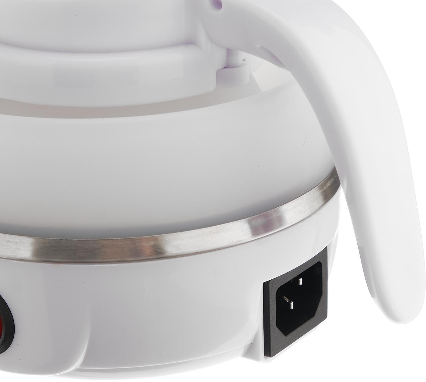 Чайник электрический LuazON LSK-1812, пластик, 0.6 л, 600 Вт, дорожный, белый