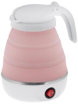Чайник электрический LuazON LSK-1812, пластик, 0.6 л, 600 Вт, дорожный, белый
