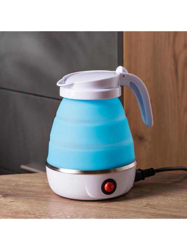 Чайник электрический LuazON LSK-1812, пластик, 0.6 л, 600 Вт, дорожный, белый