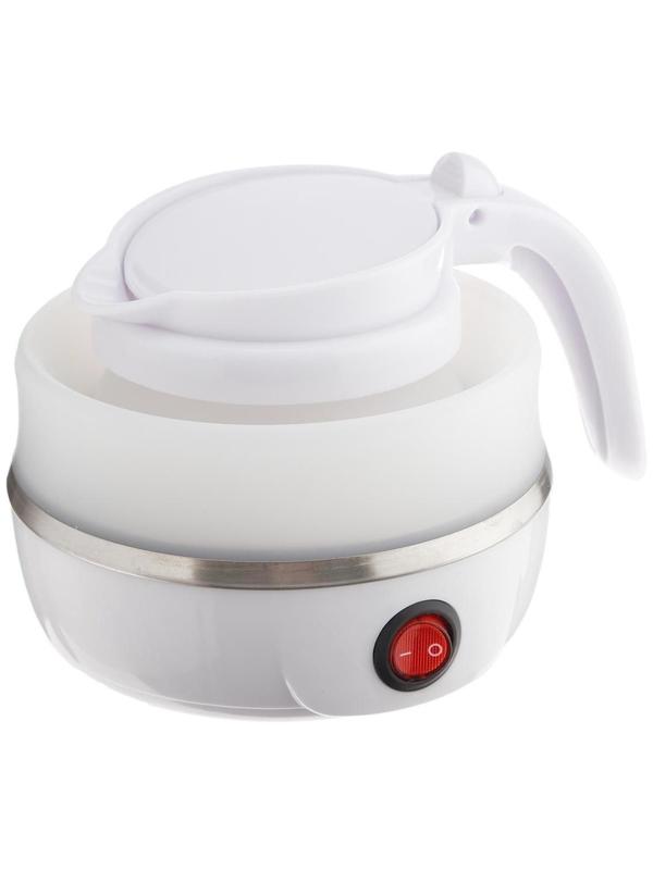 Чайник электрический LuazON LSK-1812, пластик, 0.6 л, 600 Вт, дорожный, белый