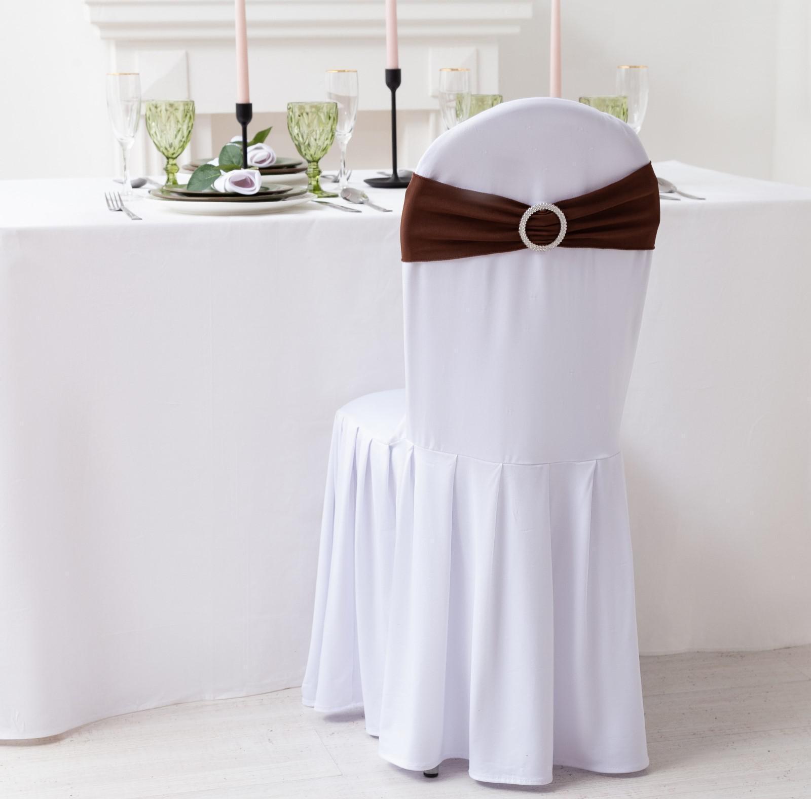 Декор для стула, цв.коричневый, 15*35 см, 100% п/э