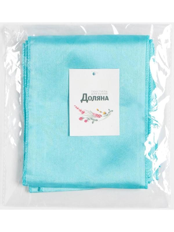 Декор для стула, цв.бирюзовый, 14*275 см, 100% п/э