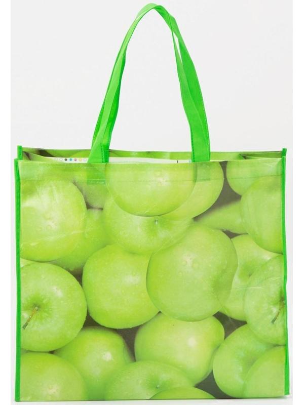 Сумка хозяйственная без молнии, цвет зелёный