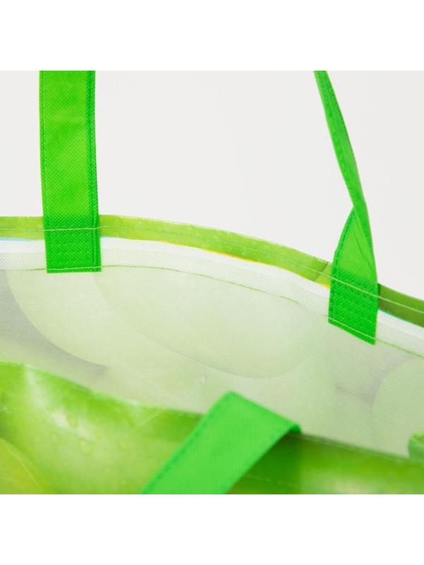 Сумка хозяйственная без молнии, цвет зелёный