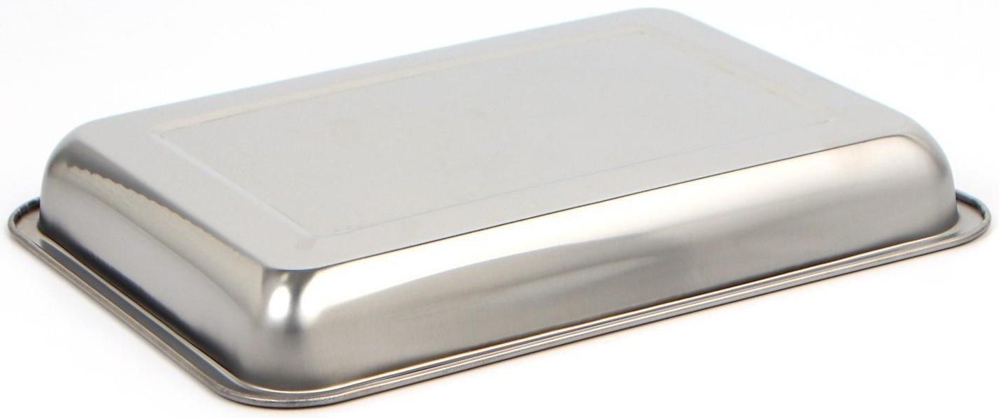 Противень глубокий, 36×27×4,8 см, цвет хромированный