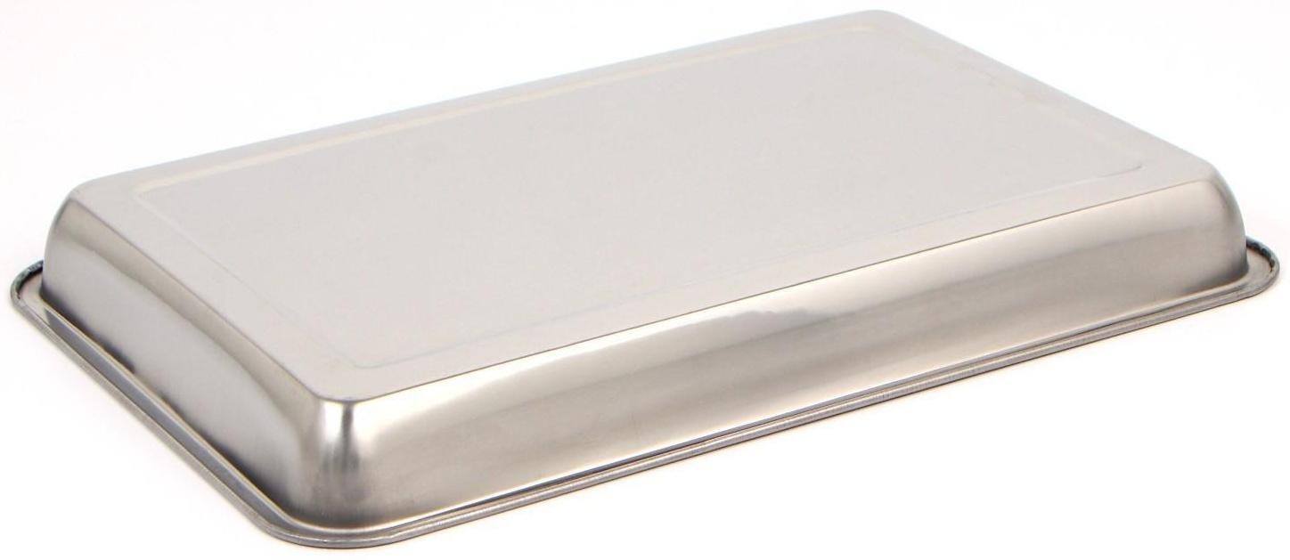 Противень глубокий, 45×30×4,8 см, цвет хромированный