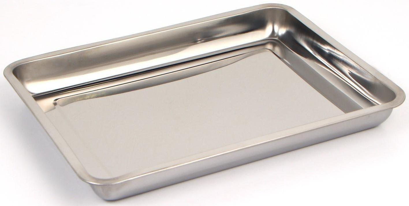 Противень глубокий, 45×35×4,8 см, цвет хромированный