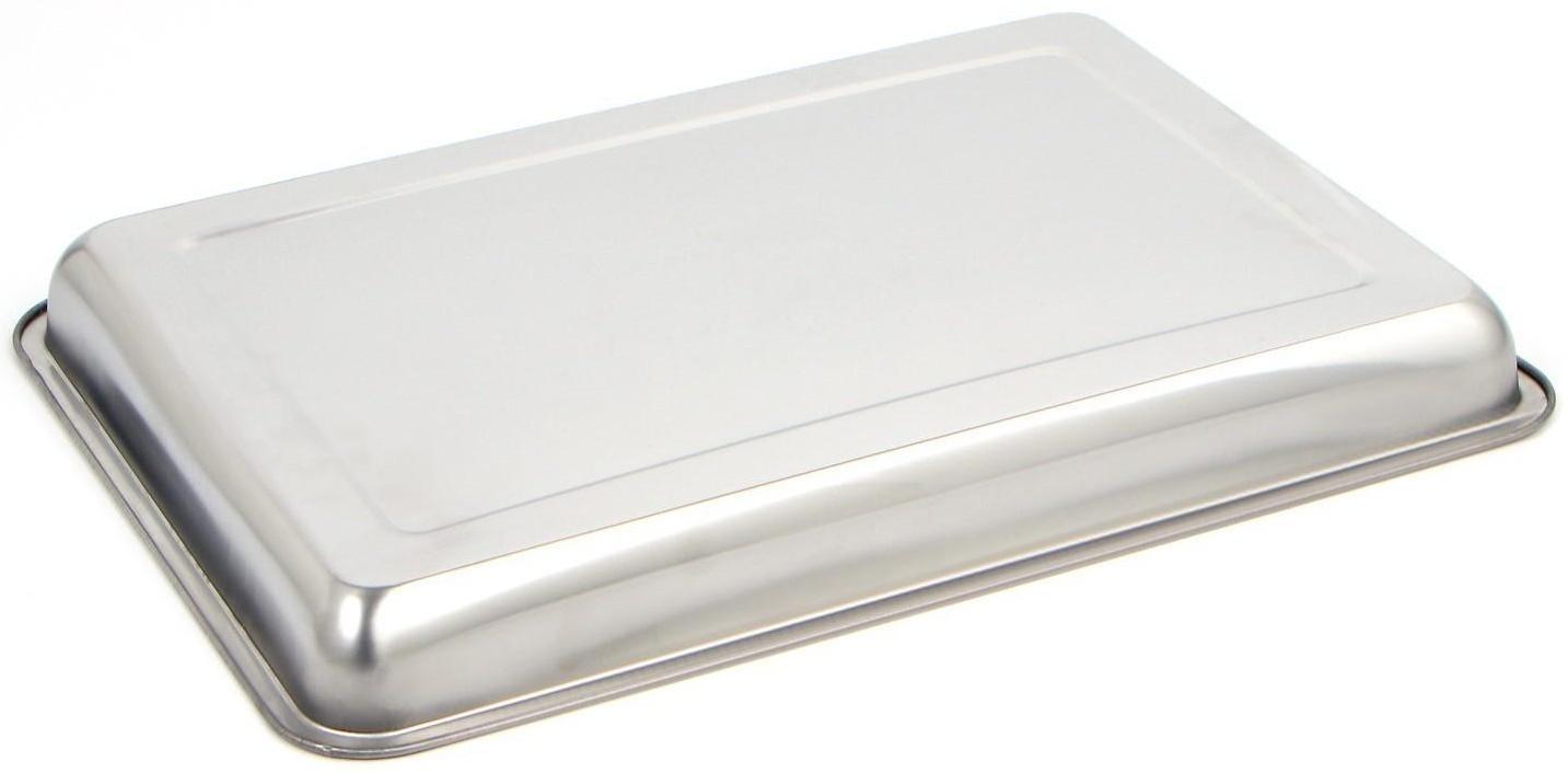 Противень глубокий, 50×35×4,8 см, цвет хромированный