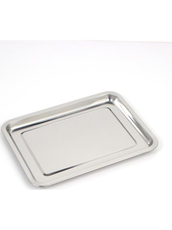 Противень мелкий, 36×27×2 см, цвет хромированный