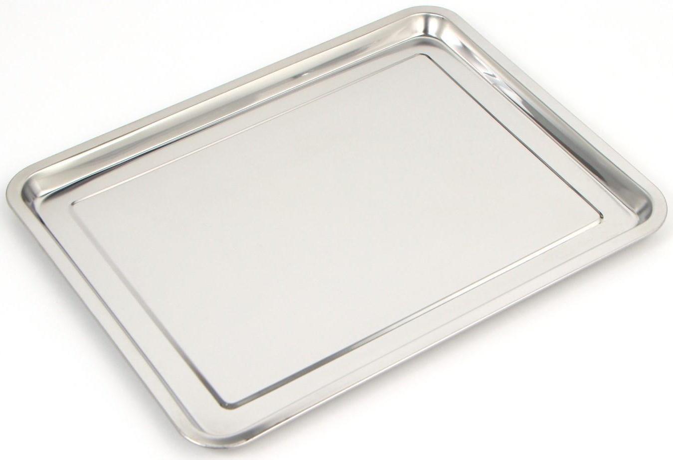 Противень мелкий, 45×35×2 см, цвет хромированный
