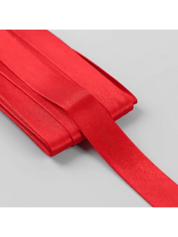 Косая бейка, 15 мм × 5,4 ± 0,2 м, цвет красный