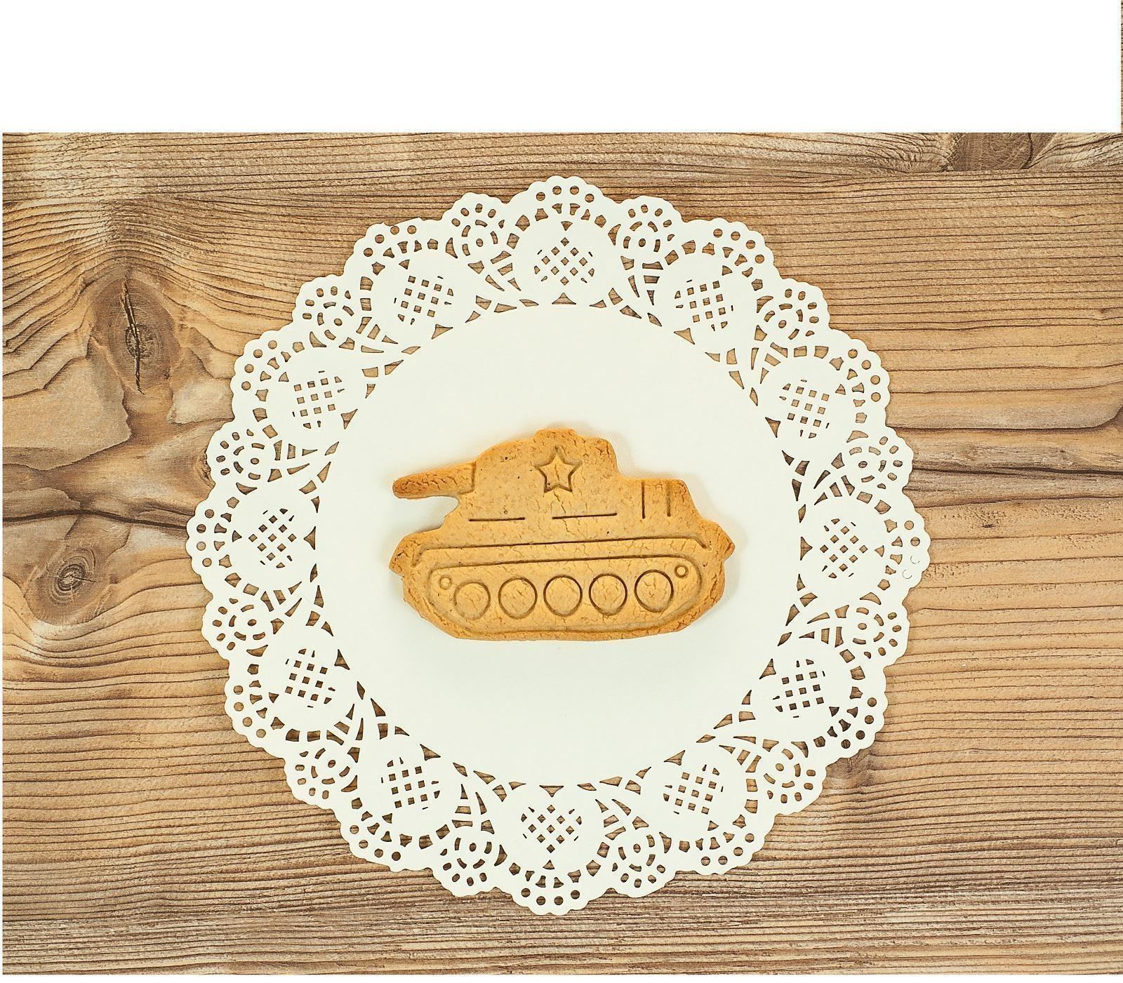 Форма для печенья и пряников Леденцовая фабрика «Танк», цвет зелёный