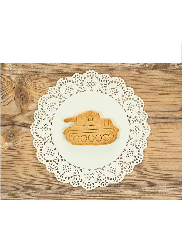 Форма для печенья и пряников Леденцовая фабрика «Танк», цвет зелёный