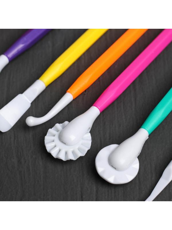 Набор для моделирования кондитерских украшений Доляна, 9 шт