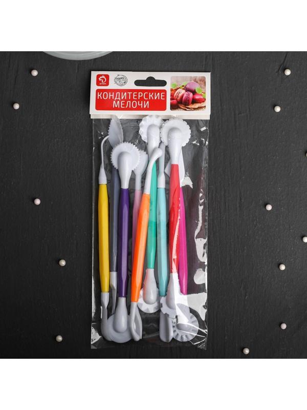 Набор для моделирования кондитерских украшений Доляна, 9 шт