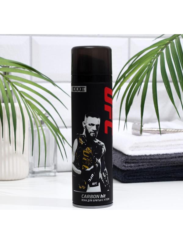 Пена для бритья UFC x EXXE Carbon hit, с углём, 200 мл