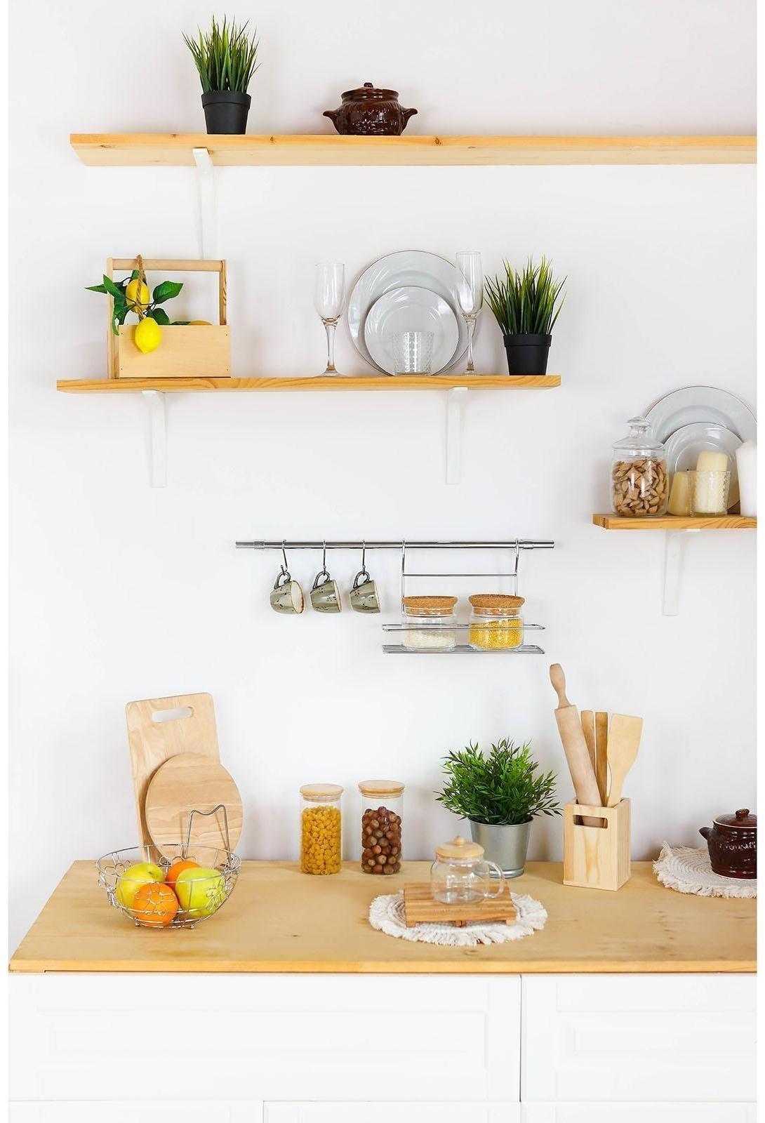 Рейлинговая система для кухни Tekno-tel, 6 предметов, цвет хром